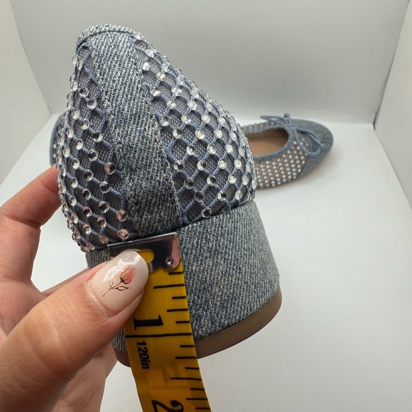 Steve Madden Women’s Cherish Mesh Rhinestone Block-Heel Ballet Flats Sz 9.5M - Picture 12 of 12